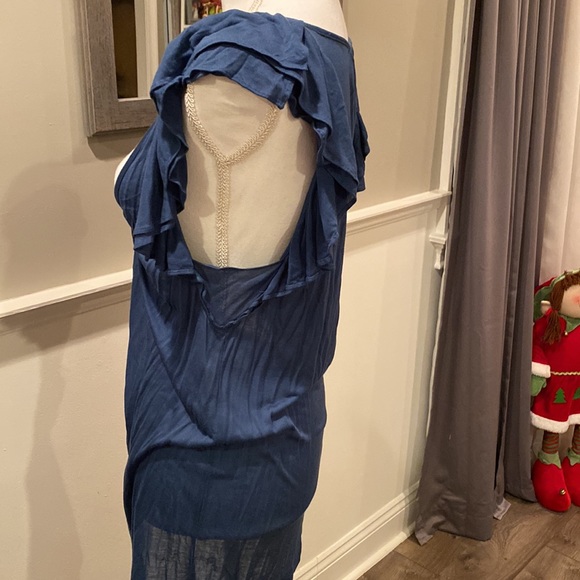 BCBG Maxazria blue top - Picture 3 of 4